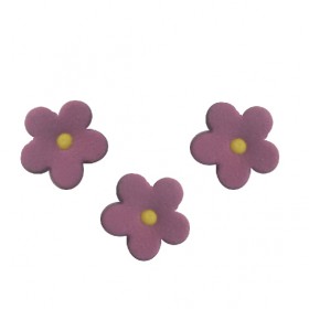 Комплект захарни цветлета - лилави - 50бр